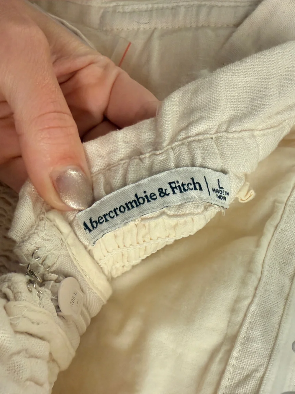 Abercrombie & Fitch Strapless Drop-Waist Maxi Dress